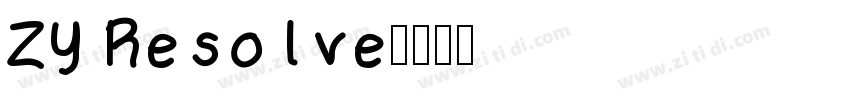 ZY Resolve字体转换
